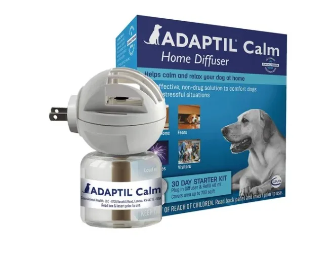 feromonas para perro calmantes con conexión a la luz